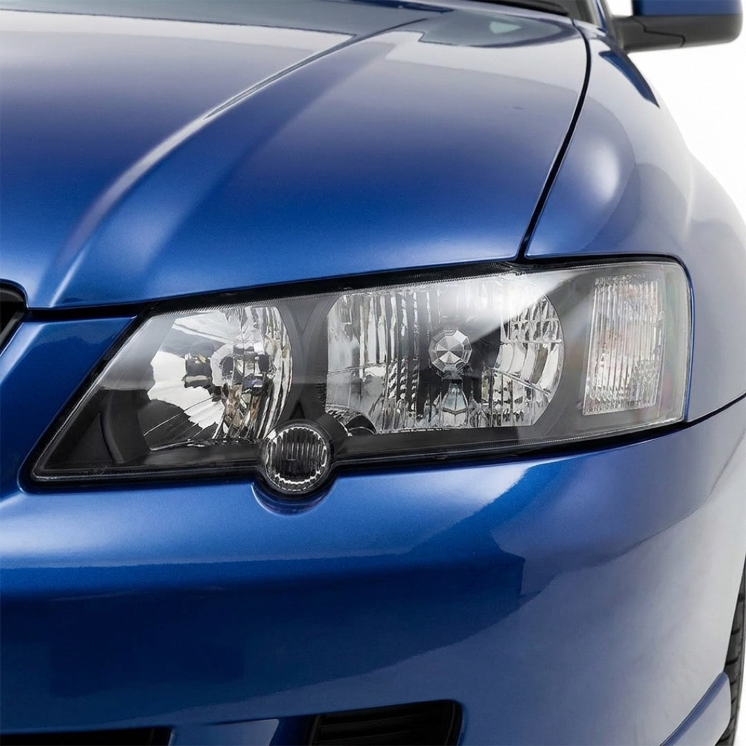 Holden Commodore VY (2002 - 2004) Black OEM Style Headlights LH + RH
