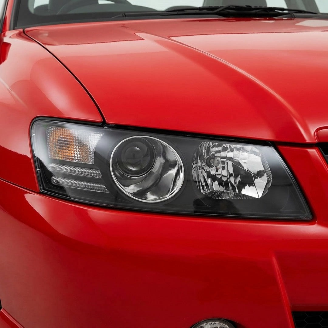 Holden Commodore VZ SS / Berlina / Calais / Adventra (2004 - 2007) BLACK Series Projector OEM Style Headlights LH + RH