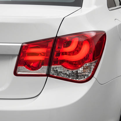 Holden Cruze JG / JH (2009 - 2016) Clear Red 3D LED Stripe Bar Tail Lights LH + RH