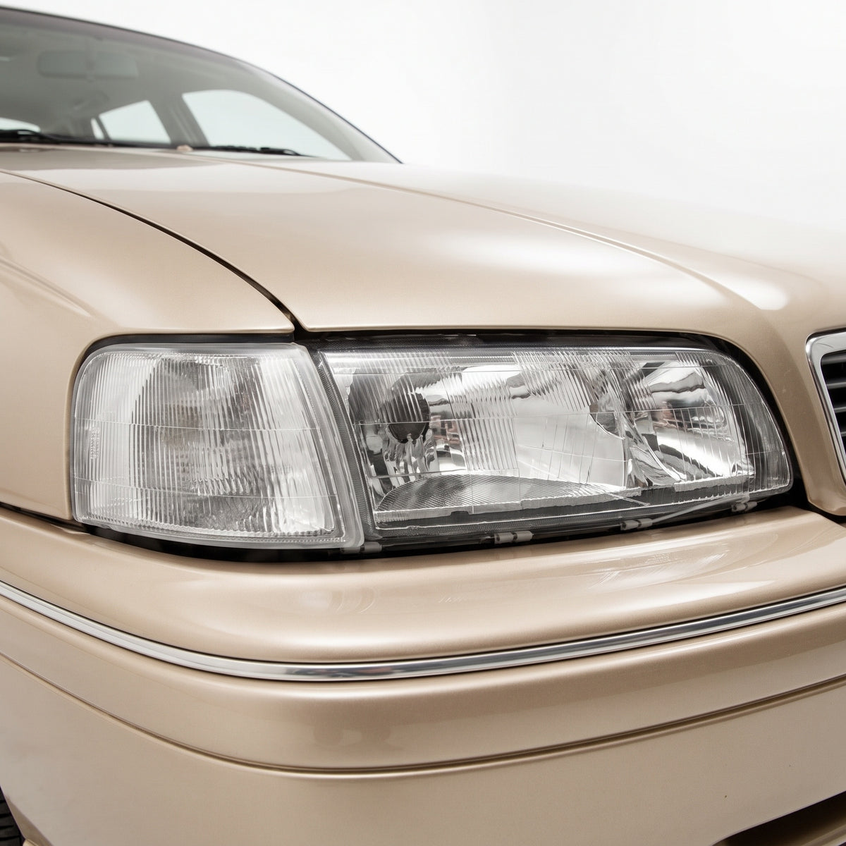 Holden Statesman VQ (1988 - 1993) Headlights LH + RH installed close-up