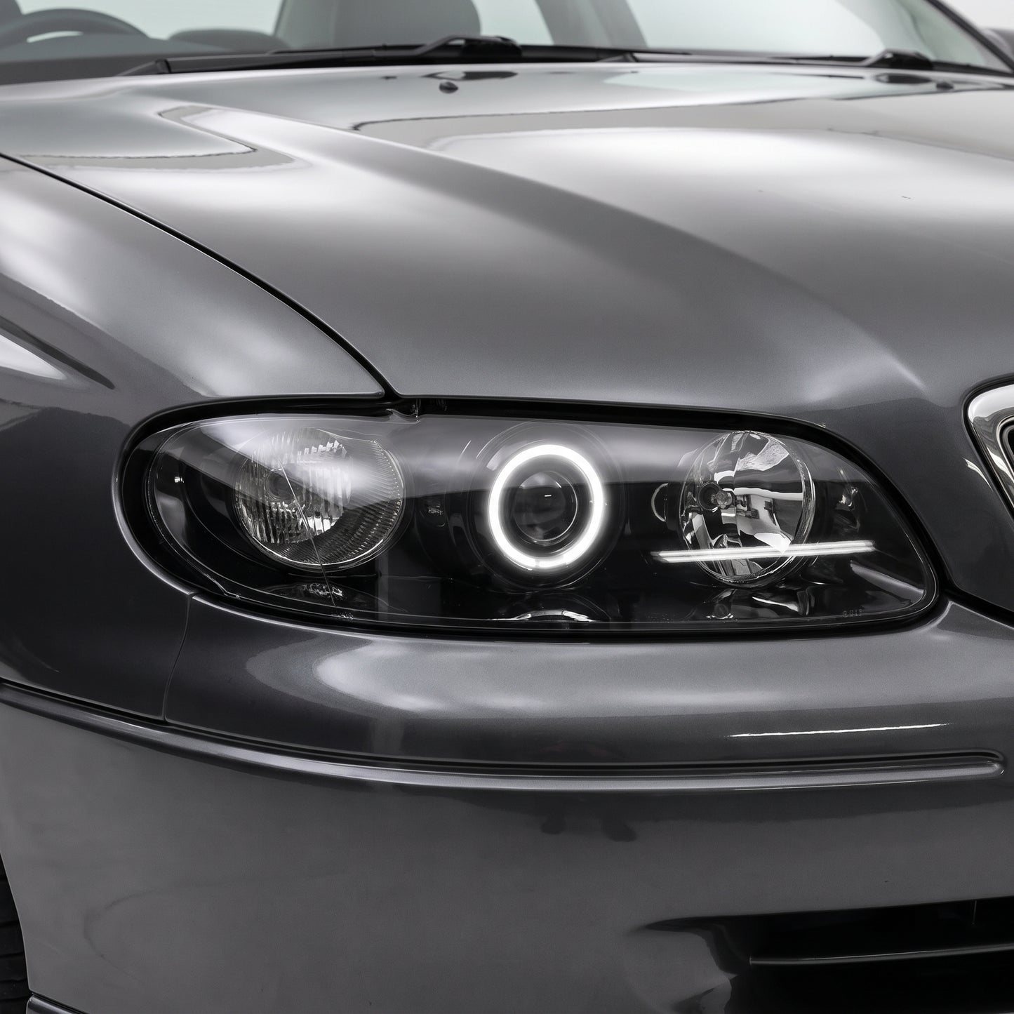 Holden Statesman WH (1999 - 2003) Black LED Halo Angel Eyes Altezza Headlights LH + RH