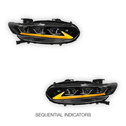 Honda Accord CV (2019 - 2022) Black Projector Headlights LH + RH