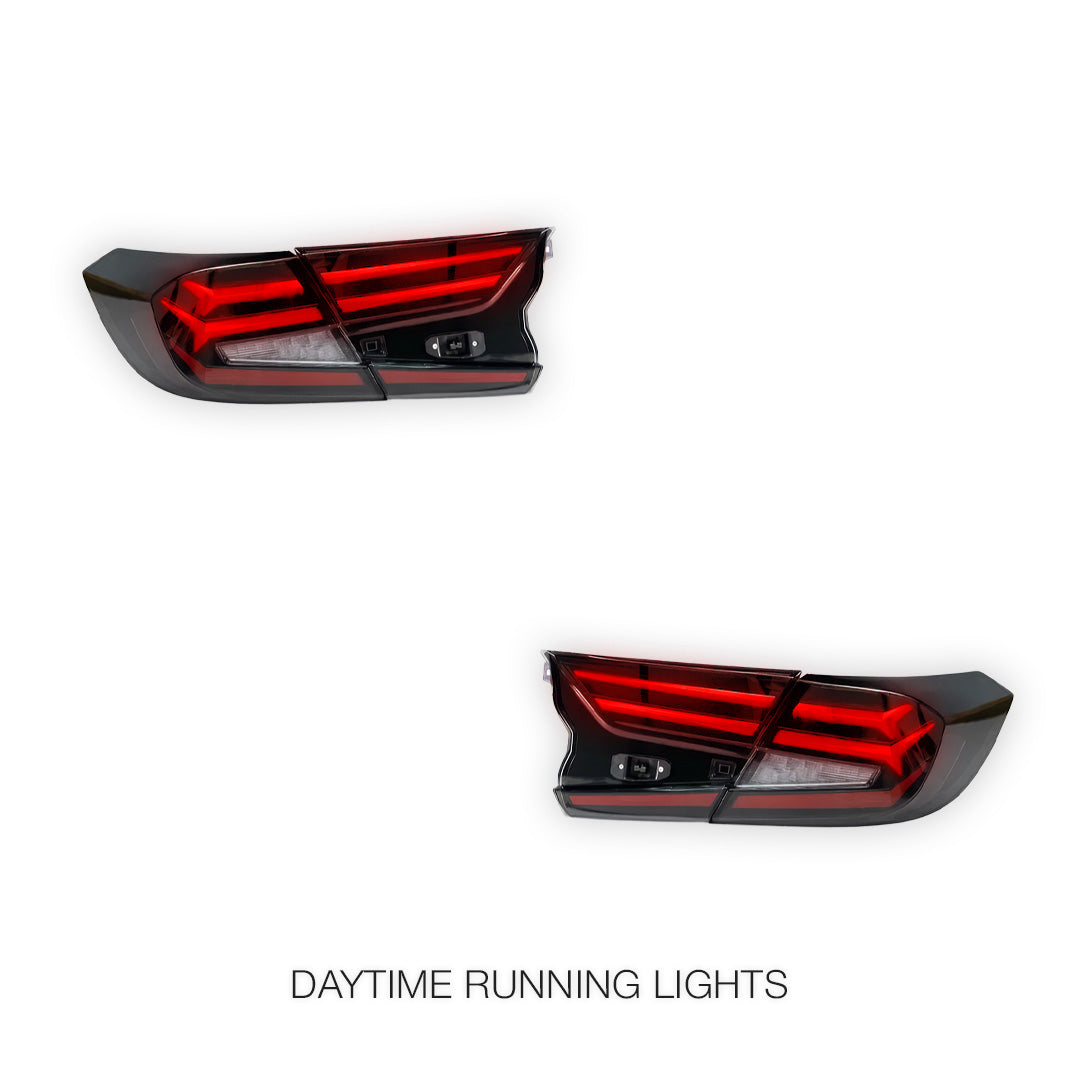 Honda Accord CV (2019 - 2022) Clear Animation DRL Sequential Tail Lights LH + RH