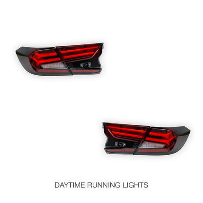 Honda Accord CV (2019 - 2022) Clear Animation DRL Sequential Tail Lights LH + RH