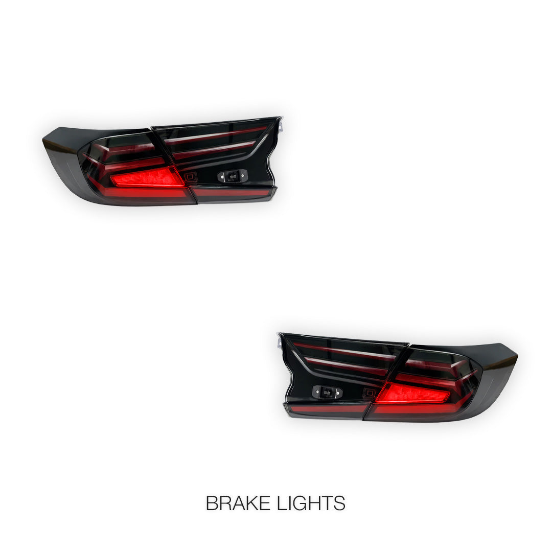 Honda Accord CV (2019 - 2022) Clear Animation DRL Sequential Tail Lights LH + RH