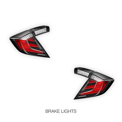 Honda Civic FC / FK (2016 - 2019) Tail Lights LH + RH