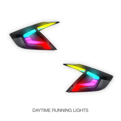 Honda Civic FC / FK (2016 - 2021) RGB Sequential Tail Lights LH + RH