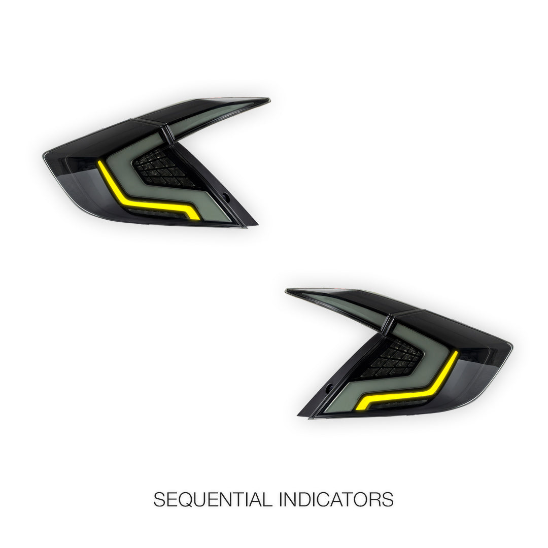 Honda Civic FC / FK (2016 - 2021) RGB Sequential Tail Lights LH + RH