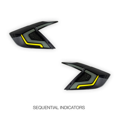 Honda Civic FC / FK (2016 - 2021) RGB Sequential Tail Lights LH + RH