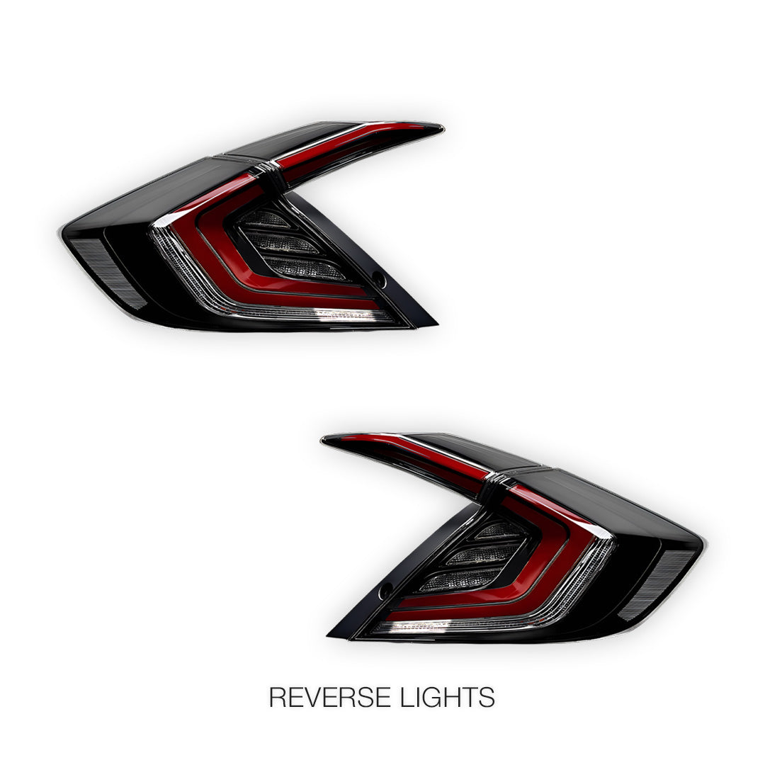 Honda Civic FC / FK (2016 - 2018) Smoked Red Tail Lights LH + RH