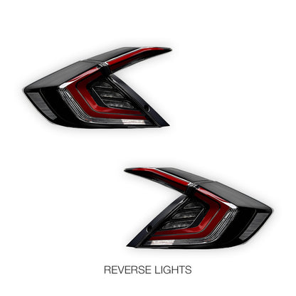 Honda Civic FC / FK (2016 - 2018) Smoked Red Tail Lights LH + RH