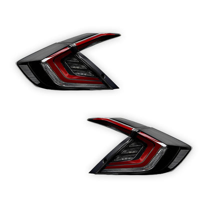 Honda Civic FC / FK (2016 - 2018) Smoked Red Tail Lights LH + RH