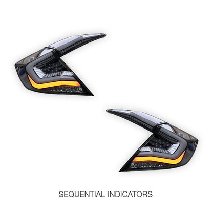Honda Civic FC Sedan (2016 - 2018) RGB Sequential LED Tail Lights LH + RH