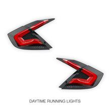 Honda Civic FC Sedan (2016 - 2018) Sequential Smoked LED Tail Lights LH + RH