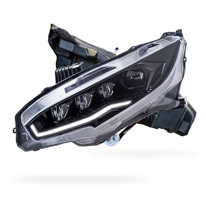 Honda Civic FC / FK (2016 - 2021) Black LED DRL Projector Headlights LH + RH