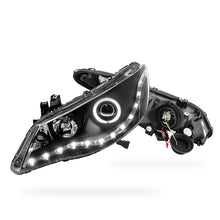 Honda Civic FD Sedan (2006 - 2012) Black LED DRL & Angel Eyes Projector Headlights LH + RH