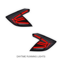 Honda Civic FK4 / FK7 / FK8 (2016 - 2020) Smoked Sequential LED Tail Lights LH + RH