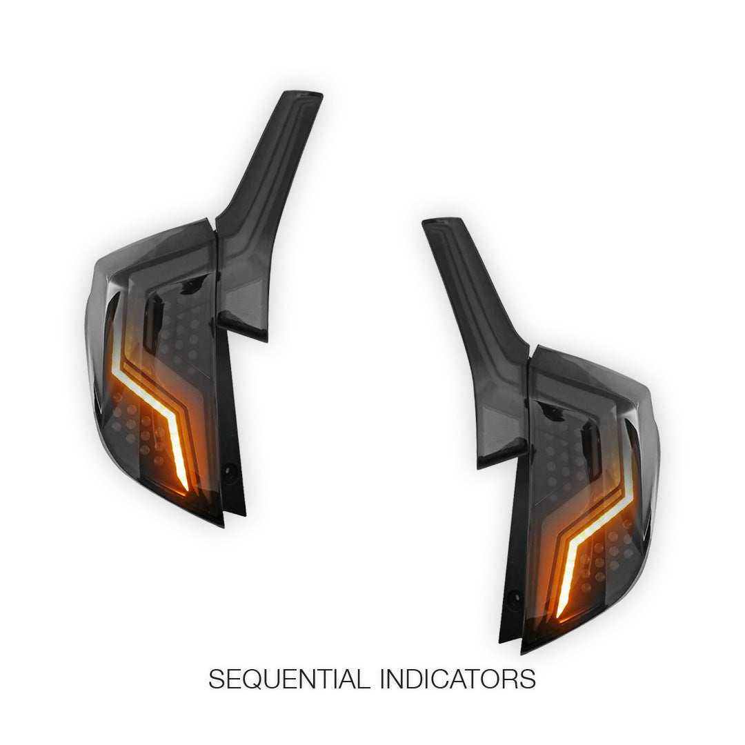 Honda Jazz GF / GK (2014 - 2018) Smoked Sequential LED Tail Lights LH + RH