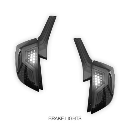 Honda Jazz GF / GK (2014 - 2018) Smoked Sequential LED Tail Lights LH + RH