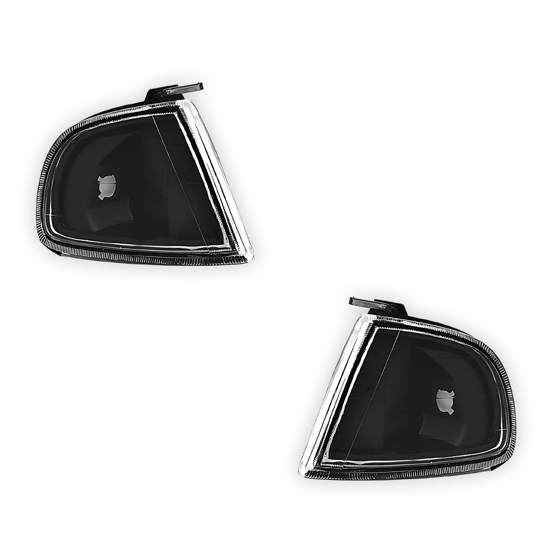 Honda Prelude BB 4th Gen (1992 - 1996) Crystal Clear / Black Front Side Corner Parker Lights LH + RH
