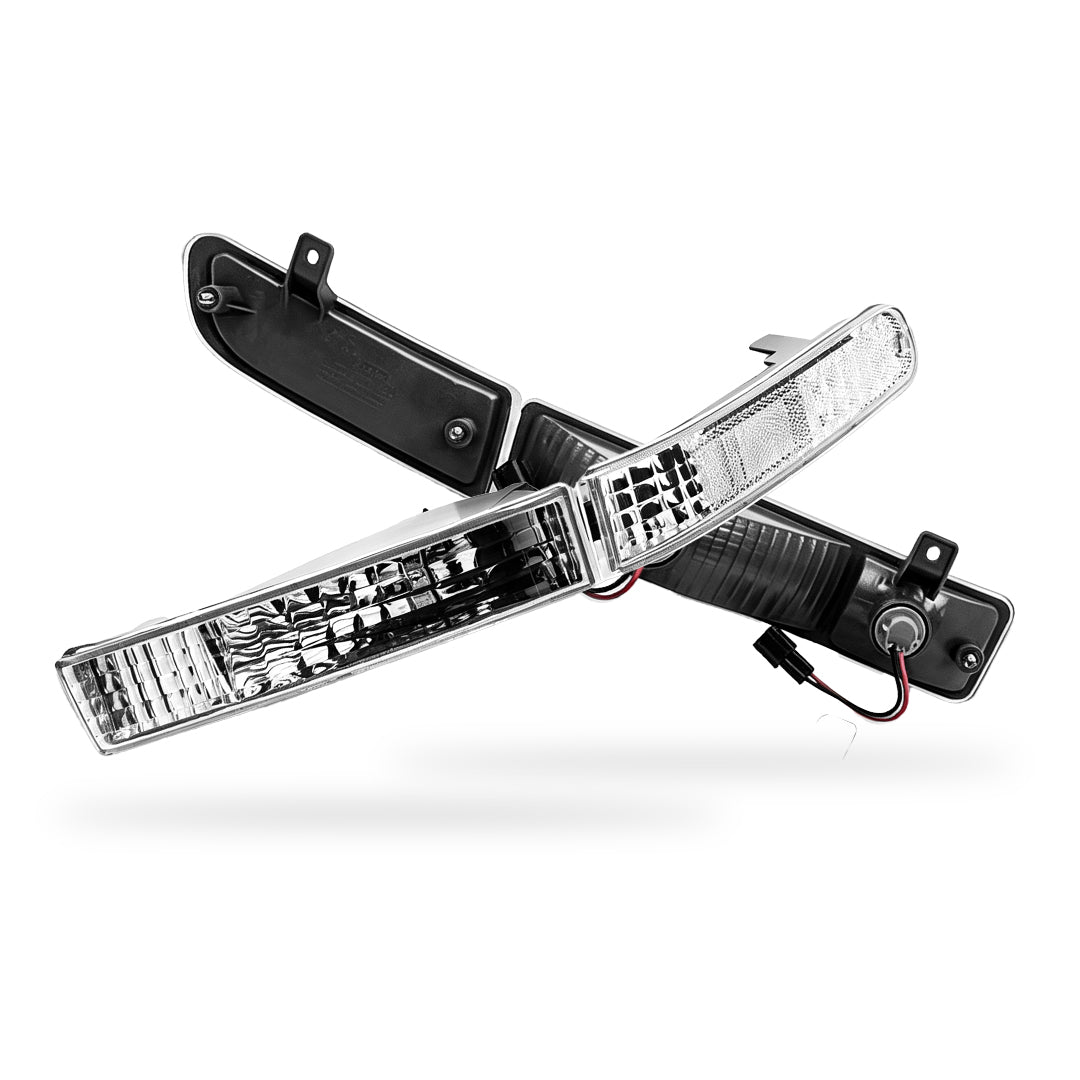 Honda Prelude BB 4th Gen (1992 - 1996) Clear Front Bumper Bar Turn Signal Indicator Lights LH + RH