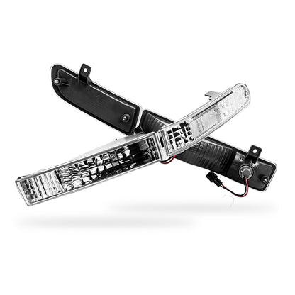 Honda Prelude BB 4th Gen (1992 - 1996) Clear Front Bumper Bar Turn Signal Indicator Lights LH + RH