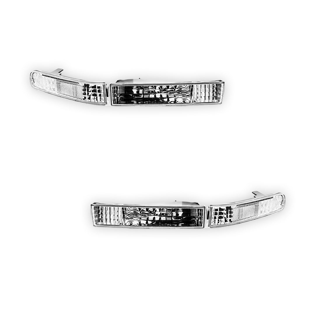 Honda Prelude BB 4th Gen (1992 - 1996) Clear Front Bumper Bar Turn Signal Indicator Lights LH + RH