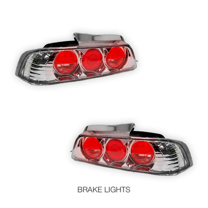 Honda Prelude BB 5th Gen (1997 - 2001) Crystal Clear Altezza Tail Lights LH + RH