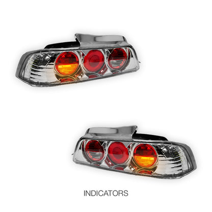 Honda Prelude BB 5th Gen (1997 - 2001) Crystal Clear Altezza Tail Lights LH + RH