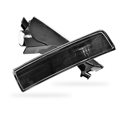 Honda Prelude BB 5th Gen (1997 - 2001) Black / Crystal Clear Front Bumper Bar Turn Signal Indicator Lights RH + LH