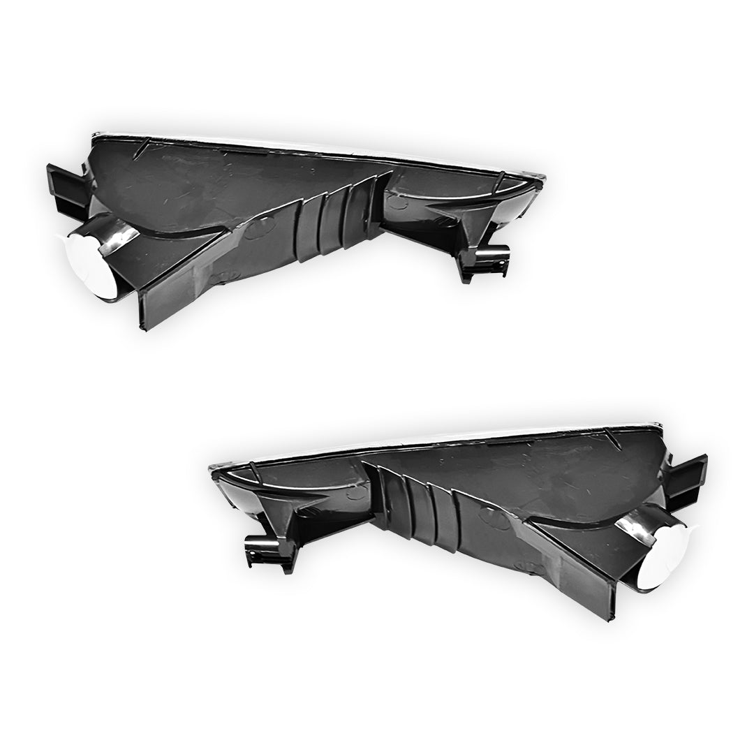 Honda Prelude BB 5th Gen (1997 - 2001) Black / Crystal Clear Front Bumper Bar Turn Signal Indicator Lights RH + LH
