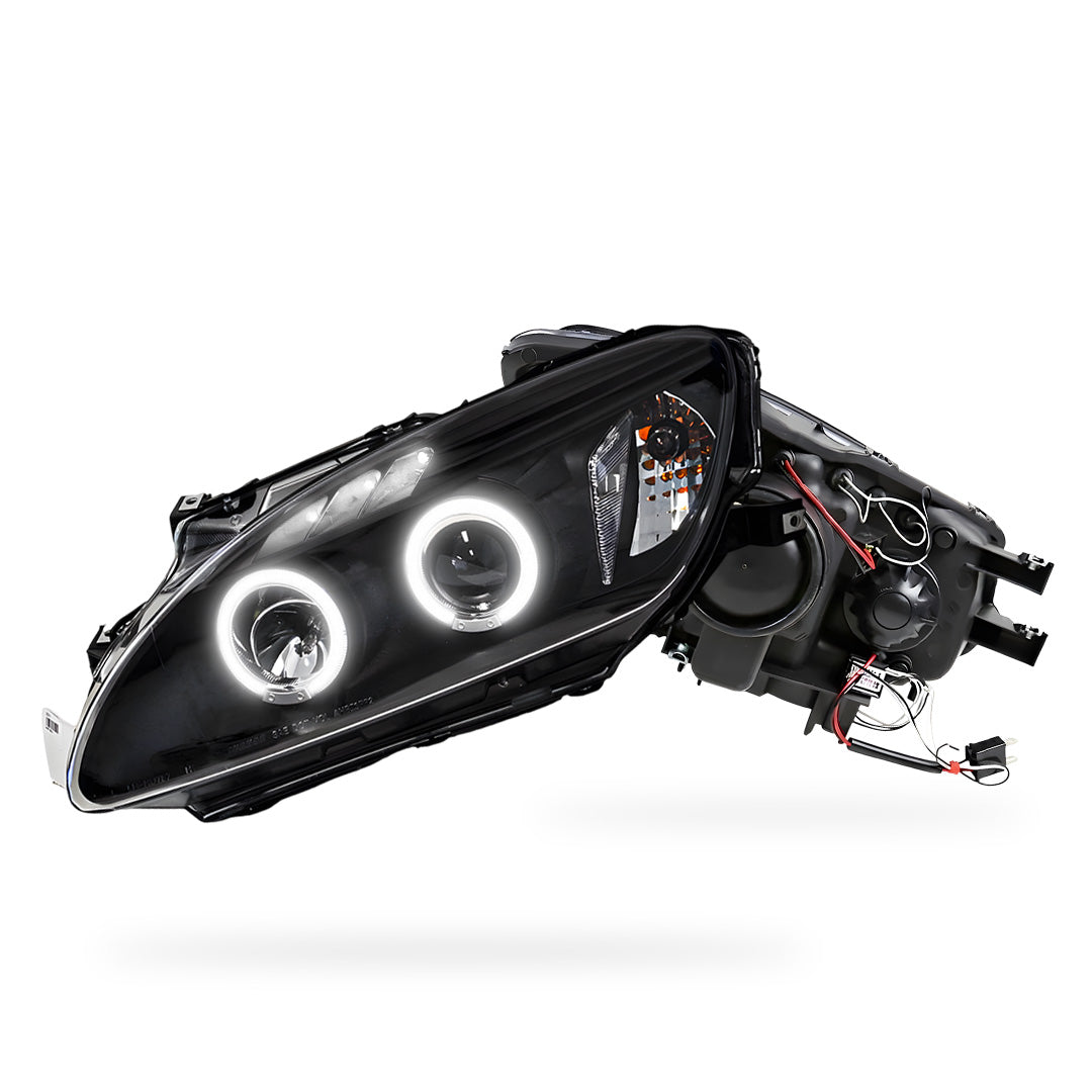 Honda S2000 AP1 Series 1 (1999 - 2001) Black Angel Eyes Projector Headlights LH + RH