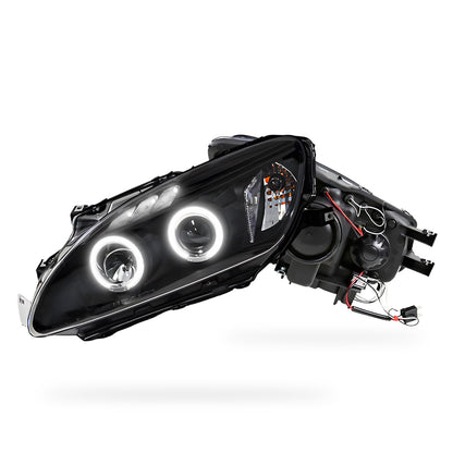 Honda S2000 AP1 Series 1 (1999 - 2001) Black Angel Eyes Projector Headlights LH + RH