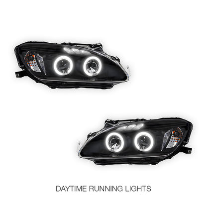 Honda S2000 AP1 Series 1 (1999 - 2001) Black Angel Eyes Projector Headlights LH + RH