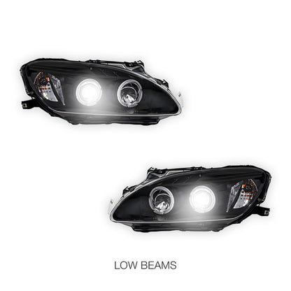 Honda S2000 AP1 Series 1 (1999 - 2001) Black Angel Eyes Projector Headlights LH + RH