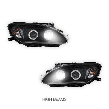 Honda S2000 AP1 Series 1 (1999 - 2001) Black Angel Eyes Projector Headlights LH + RH