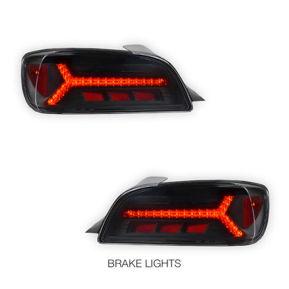 Honda S2000 AP1 (1999-2003) Sequential Black Full LED Tail Lights LH + RH