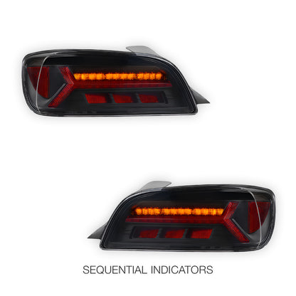 Honda S2000 AP1 (1999-2003) Sequential Black Full LED Tail Lights LH + RH