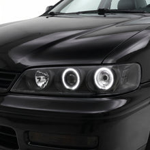 Honda Accord CD (1994 - 1997) Black CCFL Angel Eyes Projector Headlights LH + RH