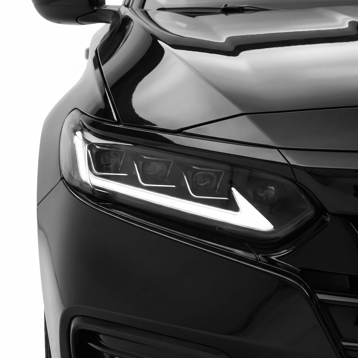 Honda Accord CV (2019 - 2022) Black Projector Headlights LH + RH installed