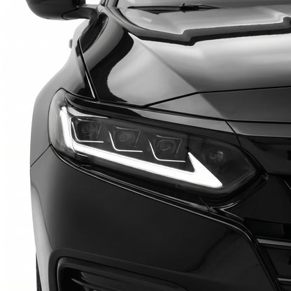 Honda Accord CV (2019 - 2022) Black Projector Headlights LH + RH installed