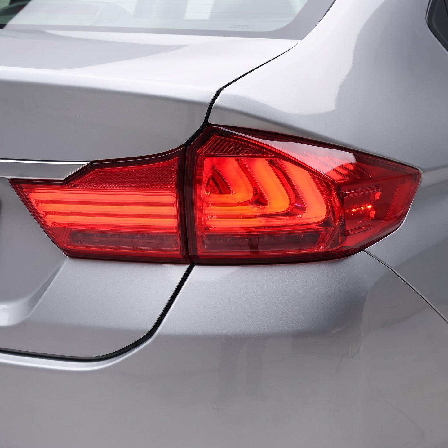 Honda City GM6 (2014 - 2017) BMW Style Sequential Red Smoked LED Tail Lights LH + RH