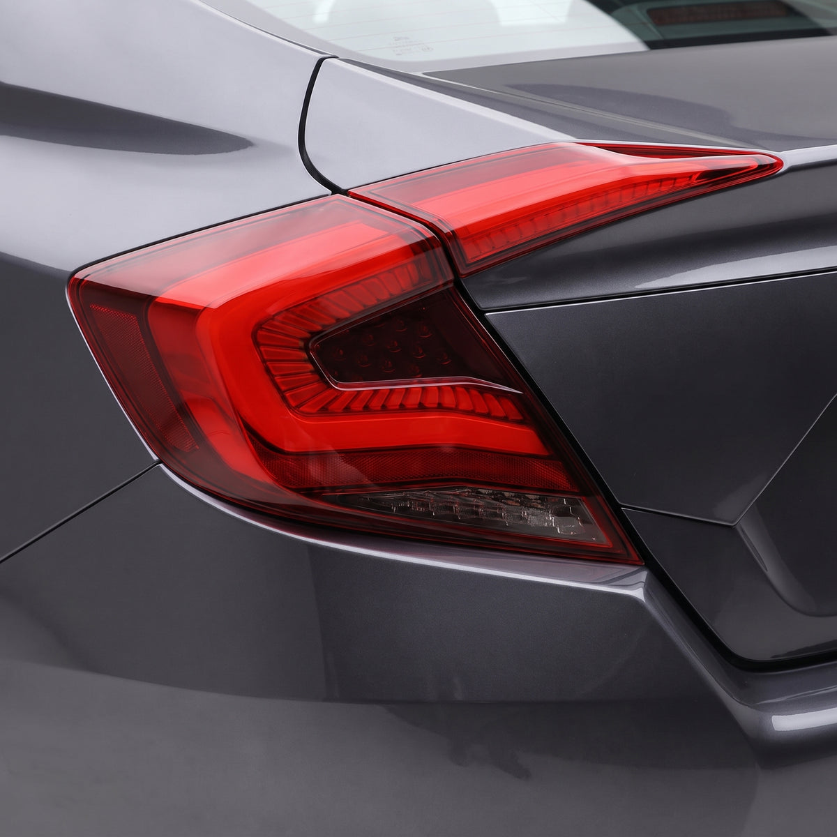 Honda Civic FC Sedan (2016 - 2018) Red Sequential LED Tail Lights LH + RH installed