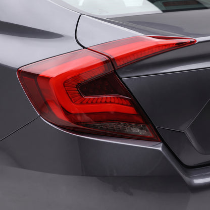 Honda Civic FC Sedan (2016 - 2018) Red Sequential LED Tail Lights LH + RH installed