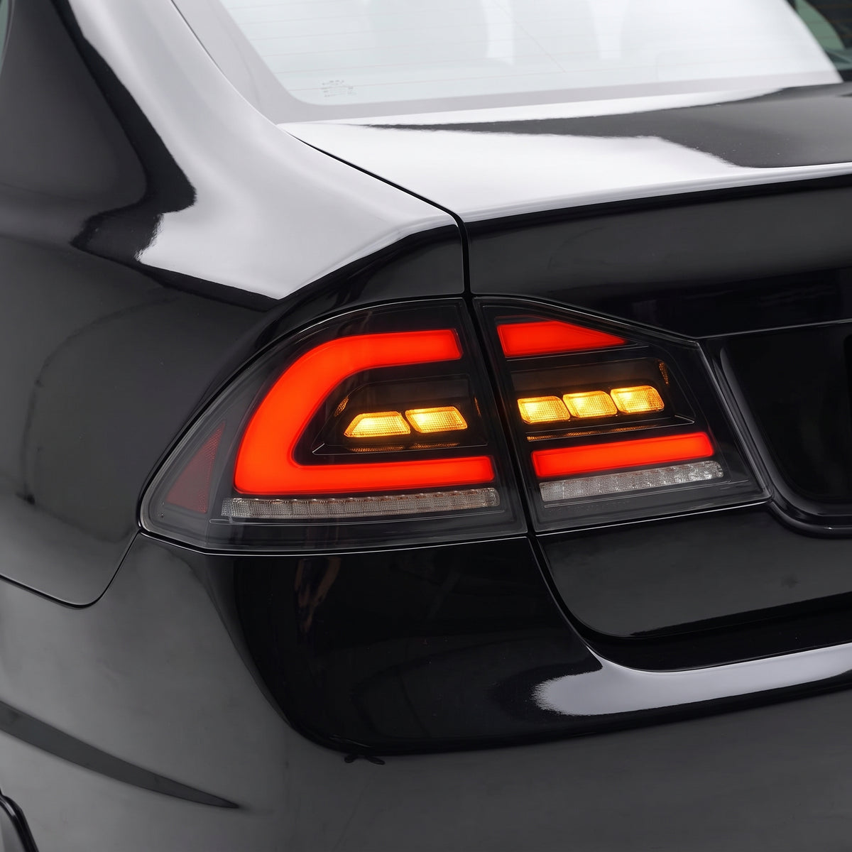 Honda Civic FD / FK (2006 - 2011) Smoked Animation DRL Sequential Tail Lights LH + RH installed