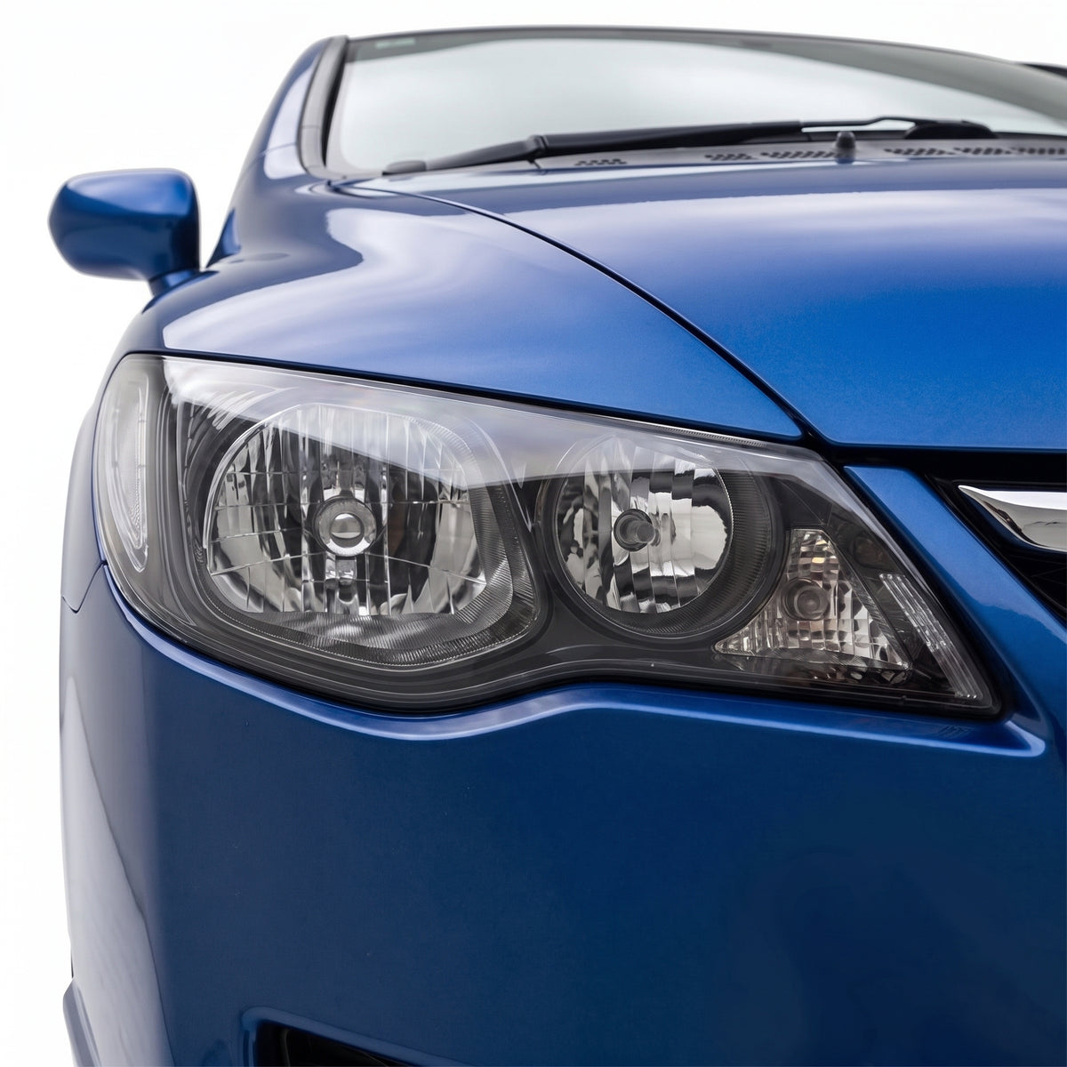 Honda Civic FD Series 2 Sedan (2009 - 2012) Headlights LH + RH installed close-up