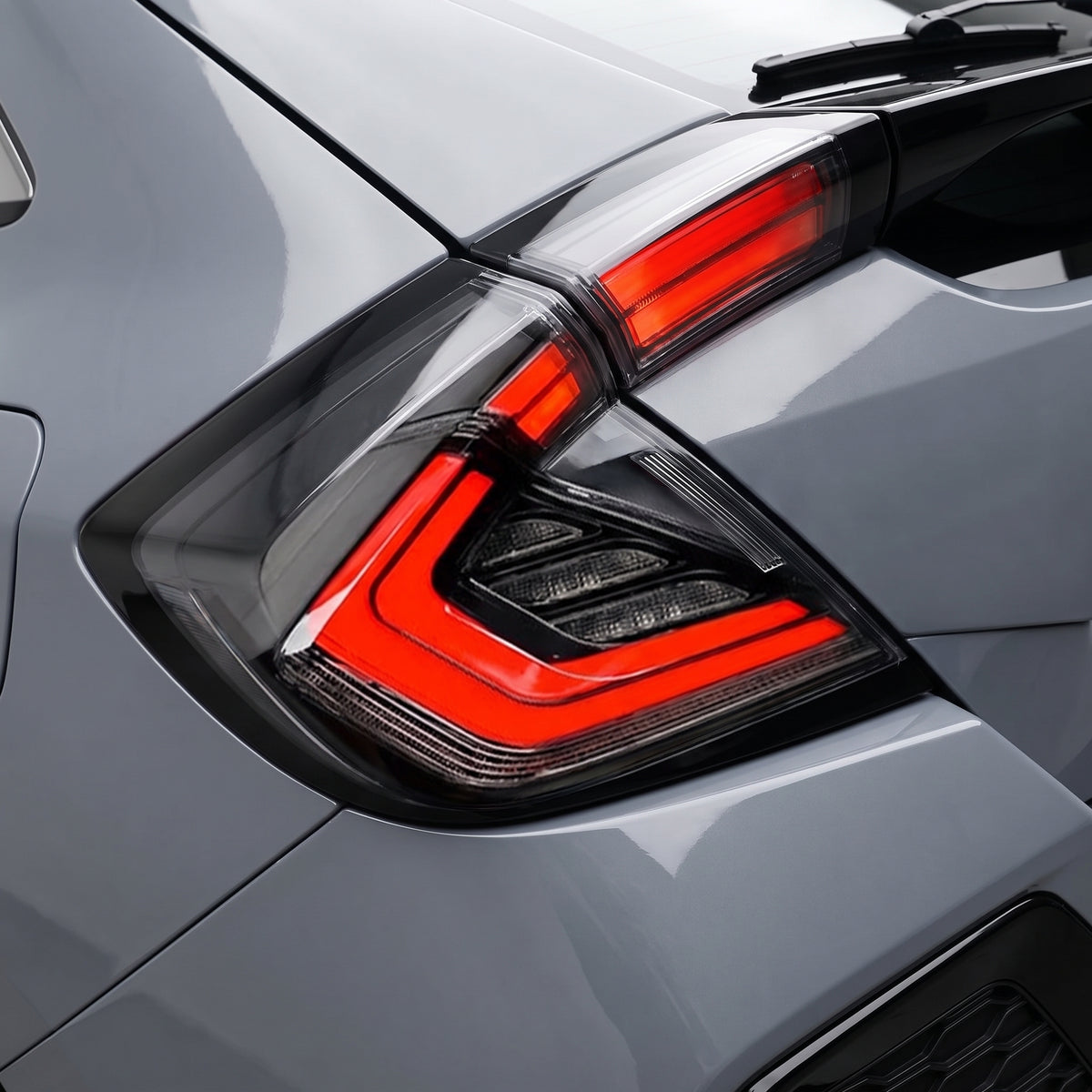 Honda Civic FK4 / FK7 / FK8 (2016 - 2018) RGB Sequential LED Tail Lights LH + RH installed