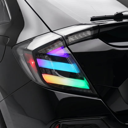 Honda Civic FK4 / FK7 / FK8 (2016 - 2019) Smoked RGB Sequential LED Tail Lights LH + RH