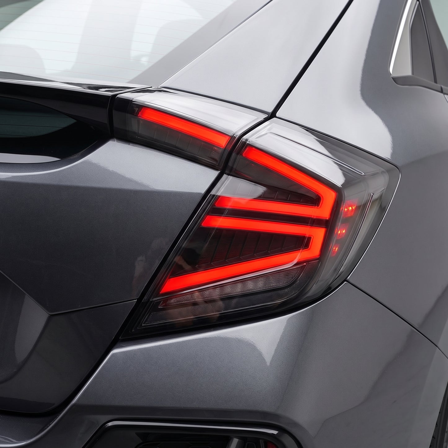 Honda Civic FK4 / FK7 / FK8 (2016 - 2020) Smoked Sequential LED Tail Lights LH + RH