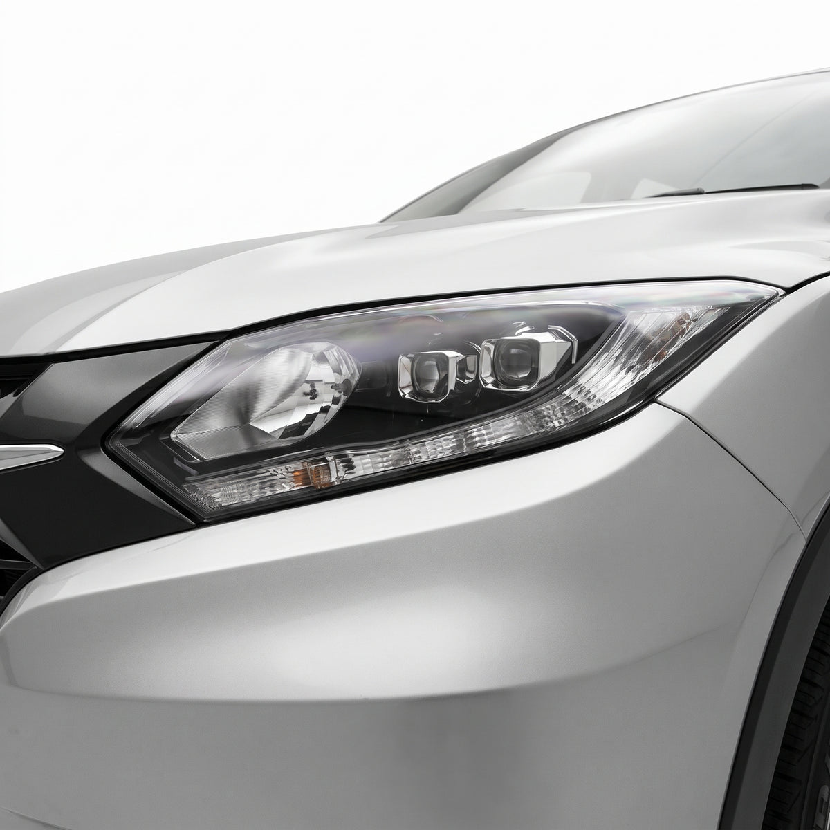 Honda HR-V RU (2015 - 2018) OEM Style LED Headlights LH + RH installed close-up